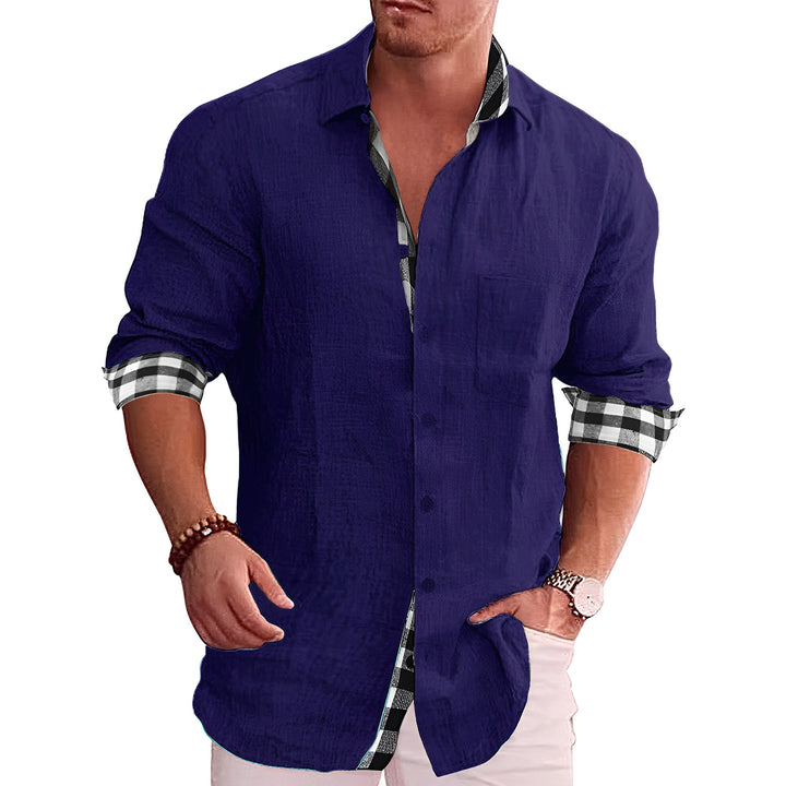 Elwood - Camicia Elegante a Maniche Lunghe per Uomo