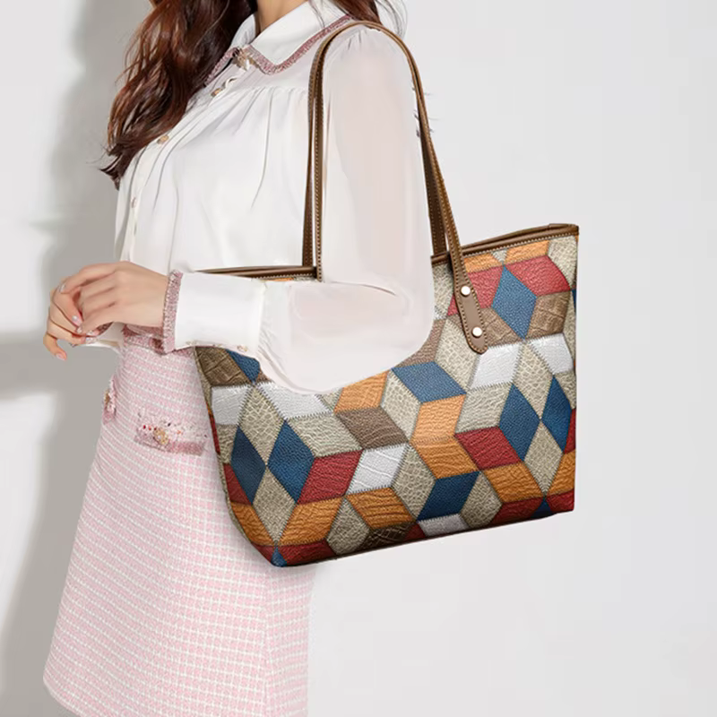 Zavelli™ | Borsa a spalla Mosaico in pelle