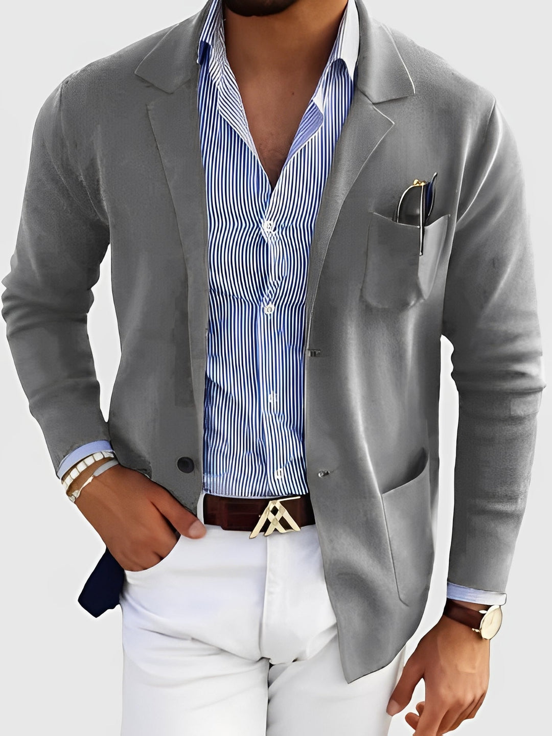 Darrin - Cardigan casual con tasche per uomini
