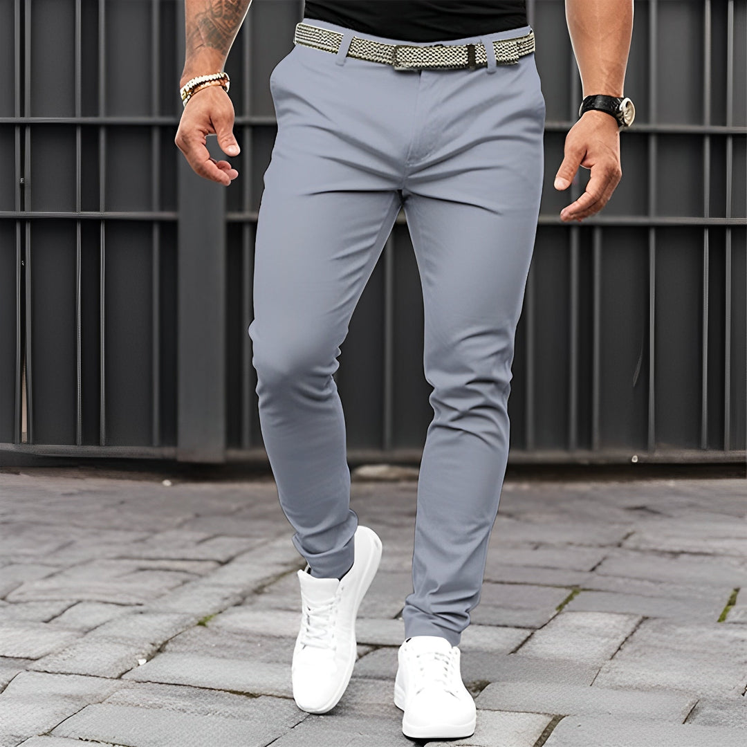 Jaron - Elegante, casual pantaloni slim fit per uomo