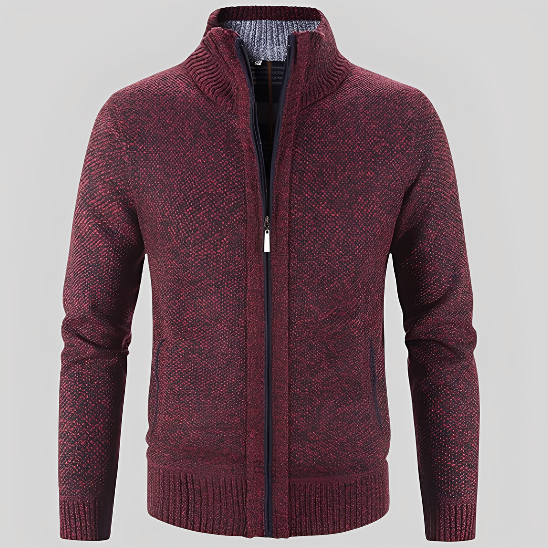 Kelvin - Maglia Semplice con Zip per Uomini