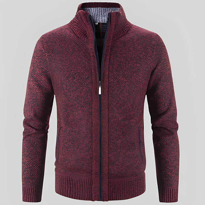 Kelvin - Maglia Semplice con Zip per Uomini