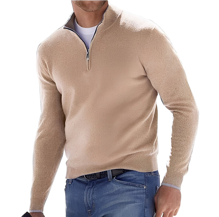 Nash - Maglione casual con zip per uomo