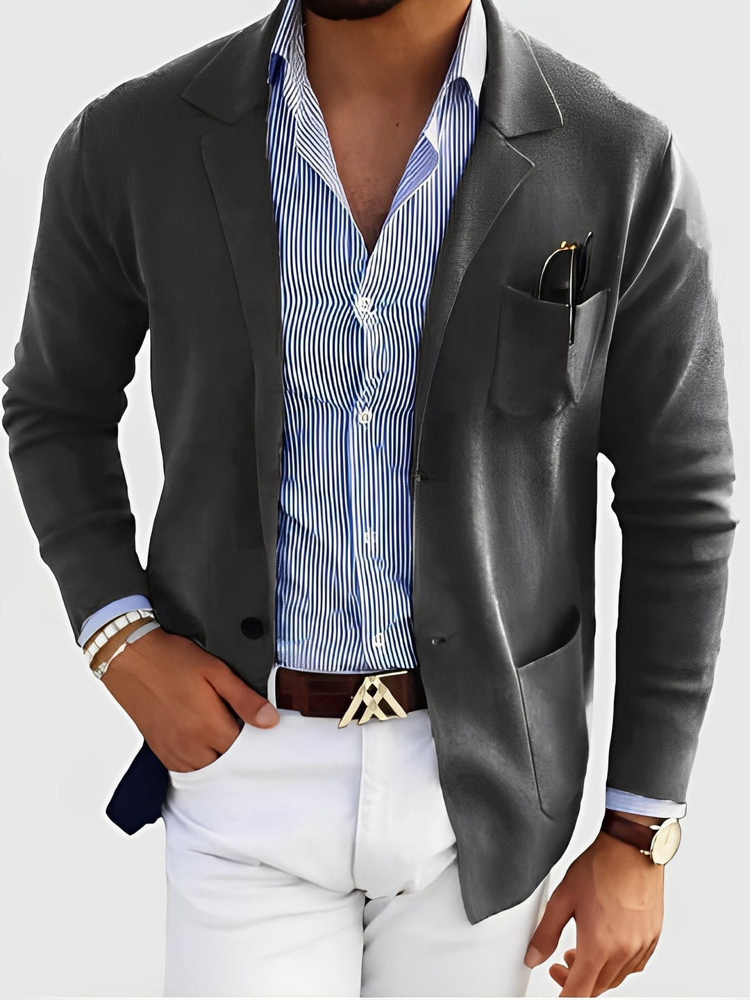 Jordan - Elegante Blazer con Tasche per Uomini