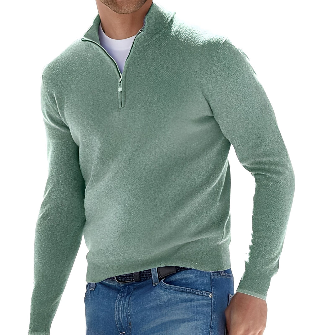 Nash - Maglione casual con zip per uomo