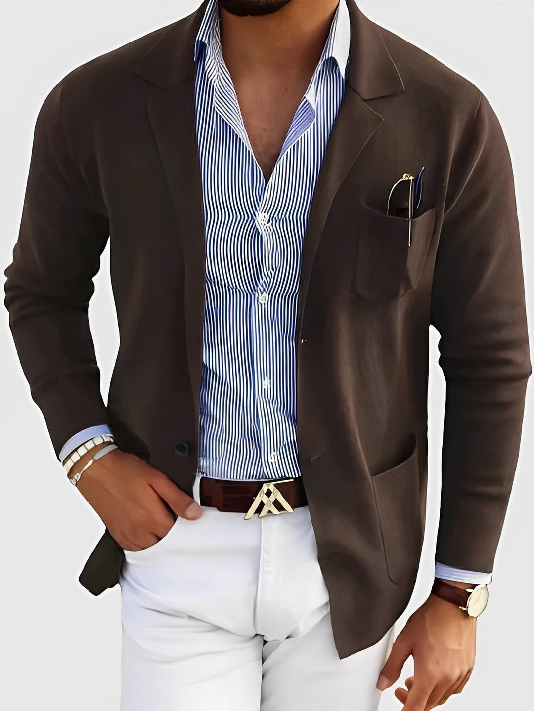 Darrin - Cardigan casual con tasche per uomini