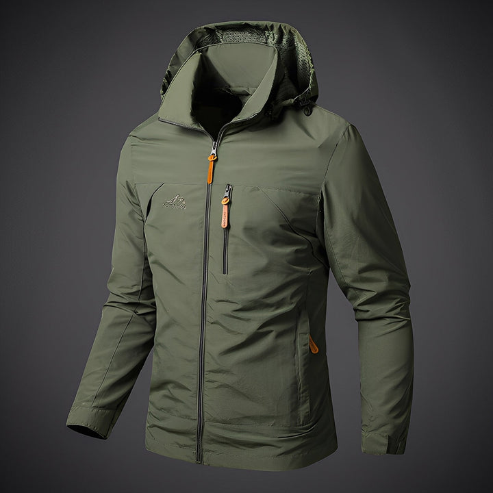 Finnegan - Giacca Outdoor Casual con Cappuccio per Uomo