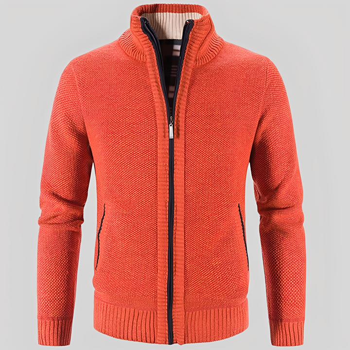 Kelvin - Maglia Semplice con Zip per Uomini