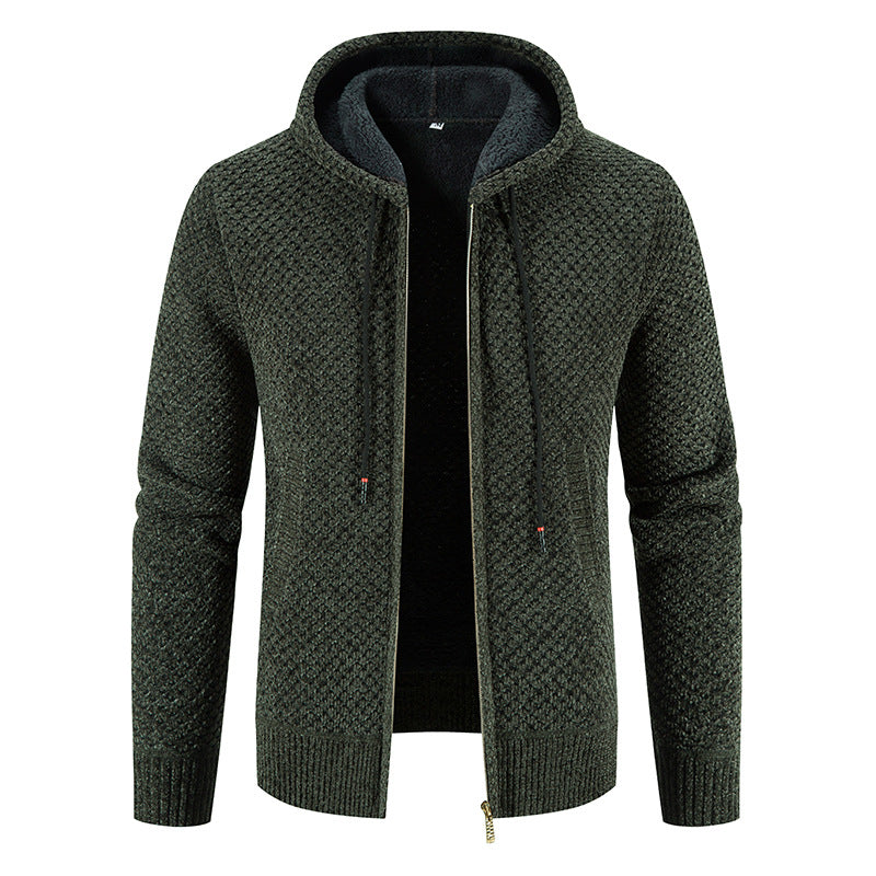Roswell - Elegante Cardigan con Cappuccio per Uomo