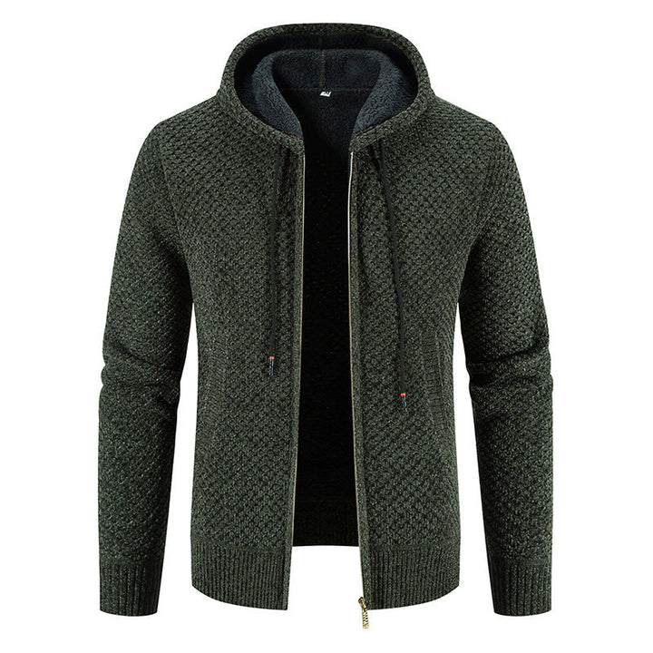 Roswell - Elegante Cardigan con Cappuccio per Uomo