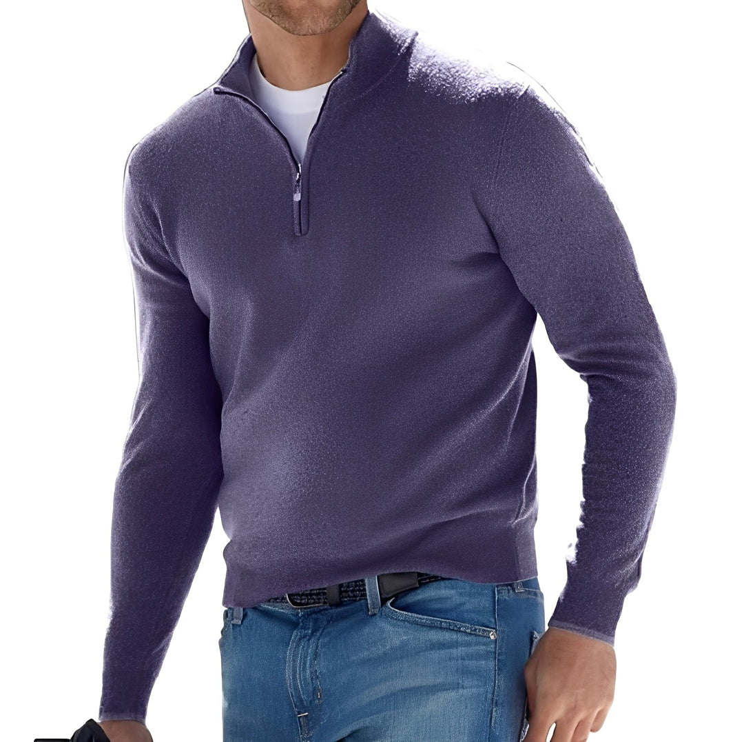 Nash - Maglione casual con zip per uomo