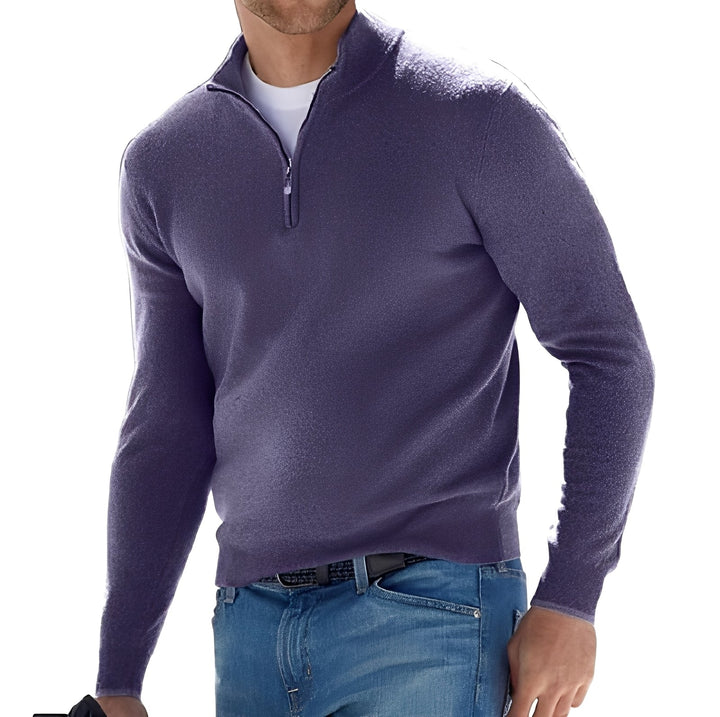 Nash - Maglione casual con zip per uomo