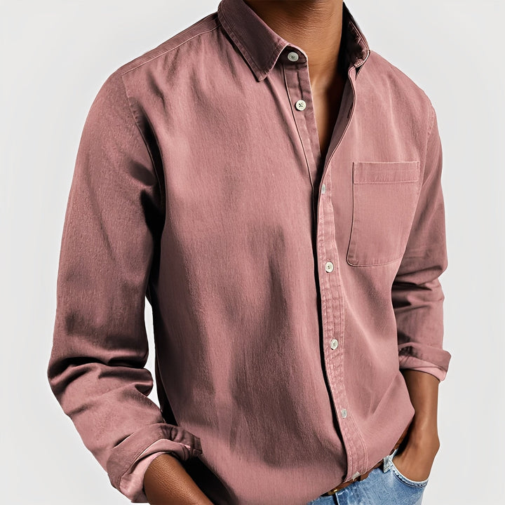 Tanner - Camicia casual con tasca per uomo