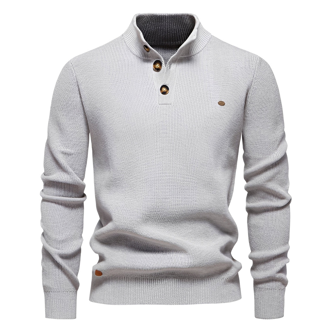 Royston - Maglione casual con zip a un quarto per uomo
