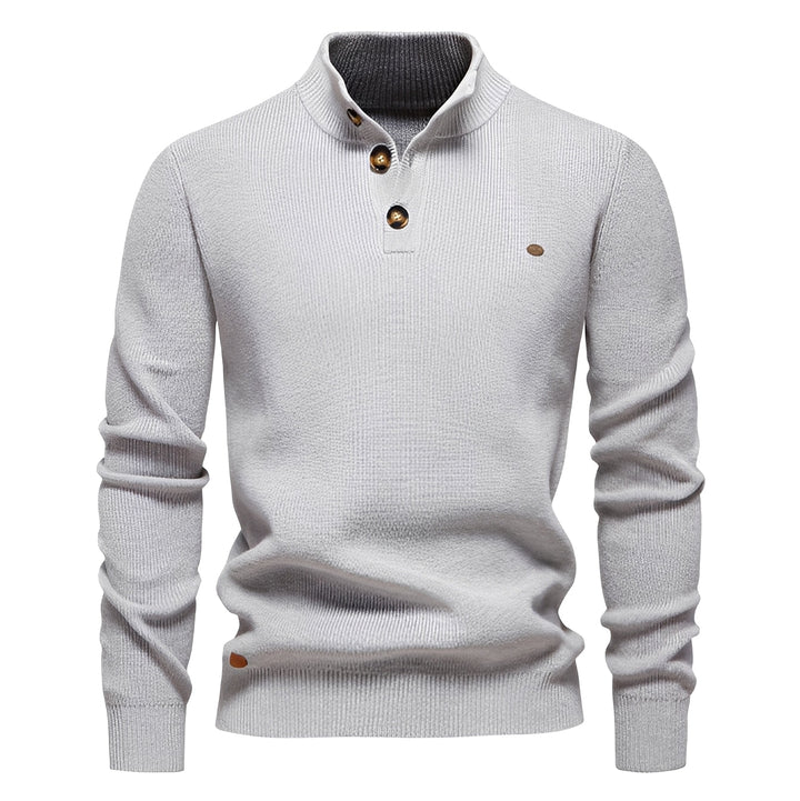 Royston - Maglione casual con zip a un quarto per uomo