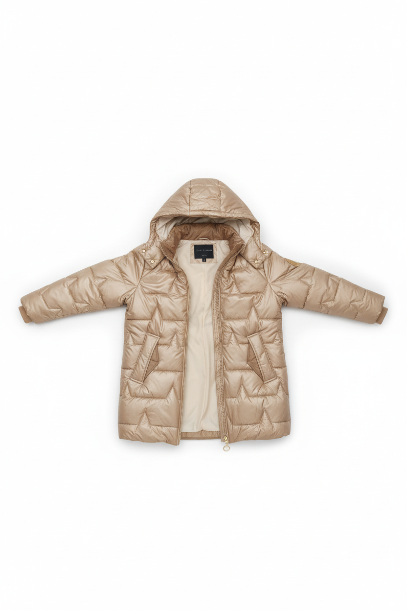 Serena | Piumino lungo con cappuccio