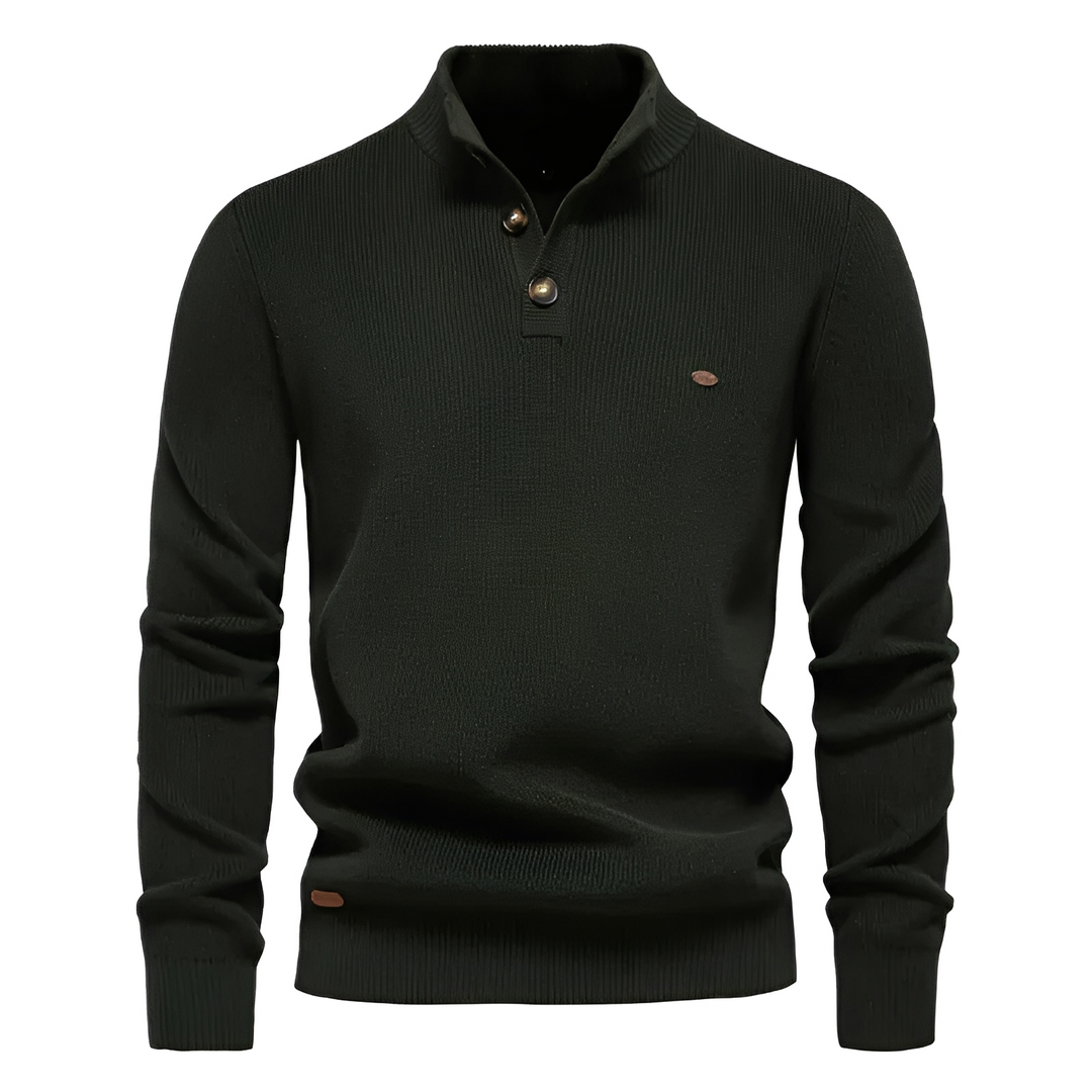 Royston - Maglione casual con zip a un quarto per uomo