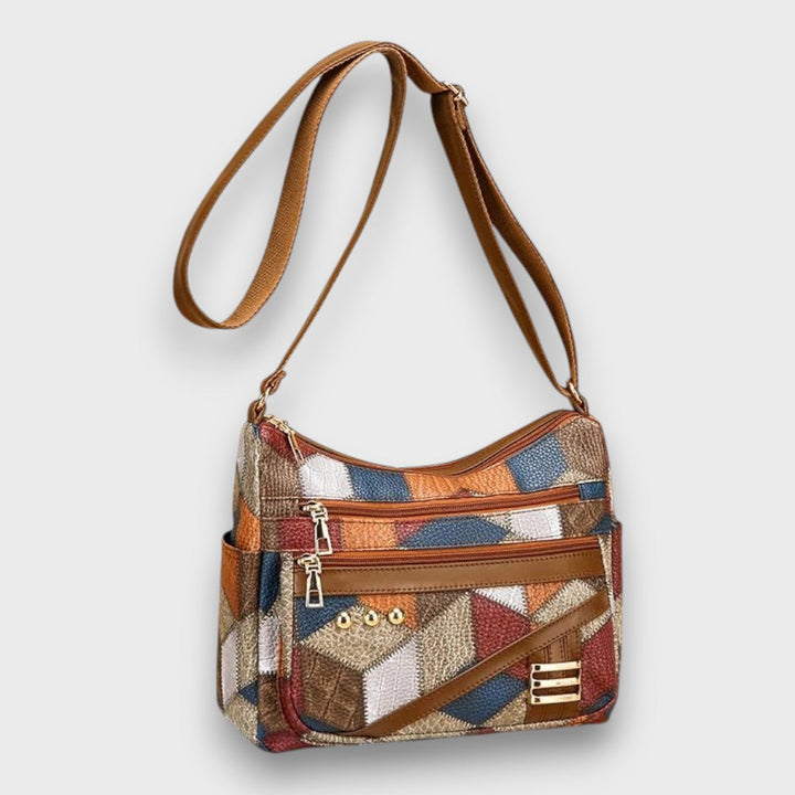 Miresta – Borsa a spalla in pelle patchwork