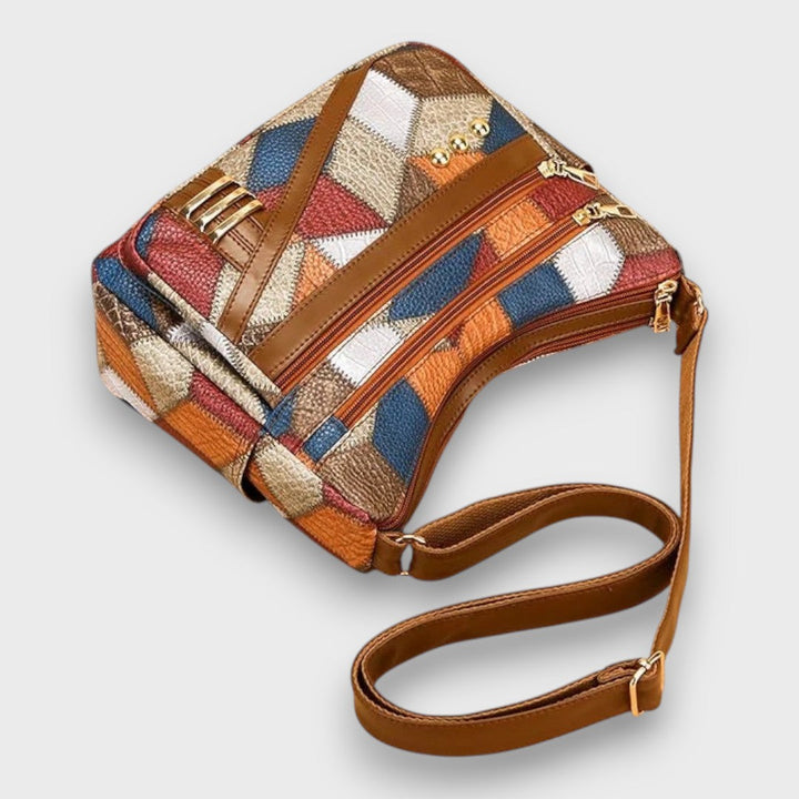 Miresta – Borsa a spalla in pelle patchwork