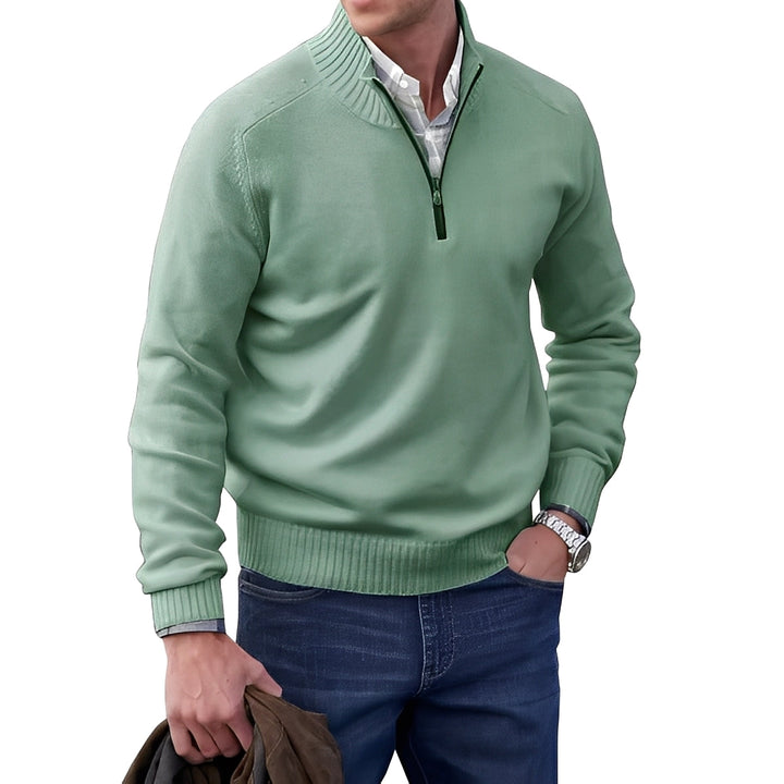 Jeremy - Maglione casual in cashmere con zip per uomo
