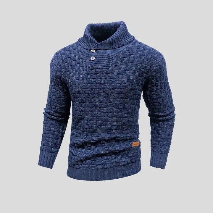 Eldon - Maglione elegante a maglia con bottoni per uomo