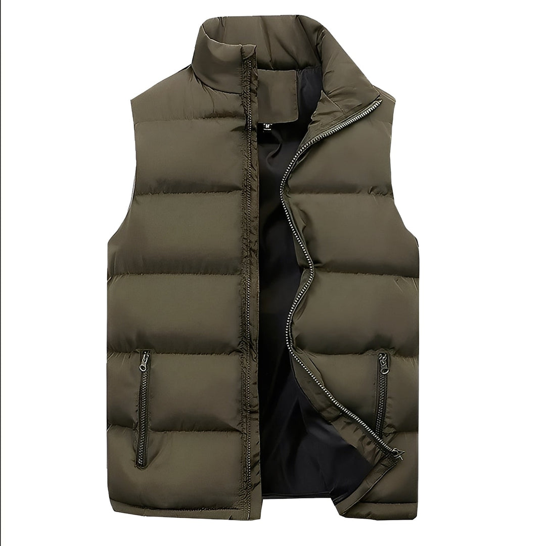 Darryl - Gilet casual imbottito con cerniera per uomini
