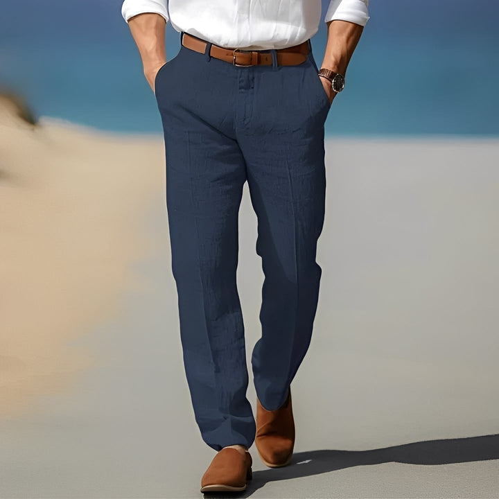 Trent - Pantaloni di lino casual ed eleganti per uomini