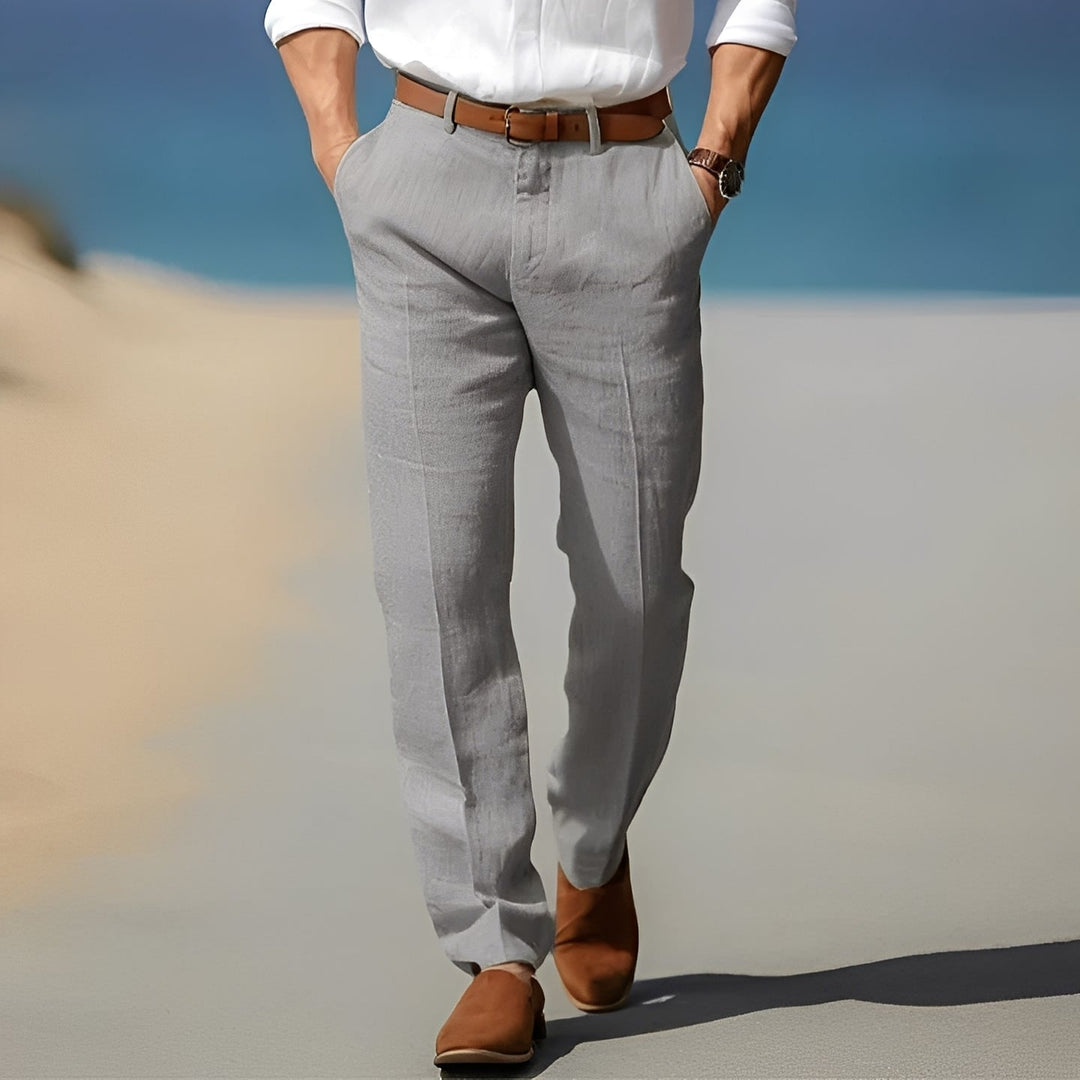 Trent - Pantaloni di lino casual ed eleganti per uomini