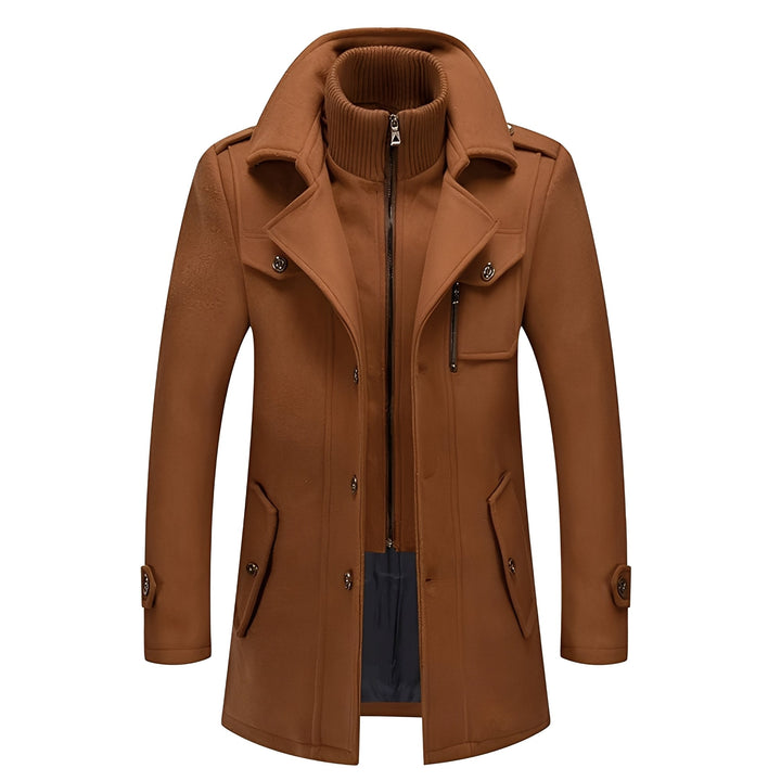 Jerald - Elegante lungo trench coat per uomini