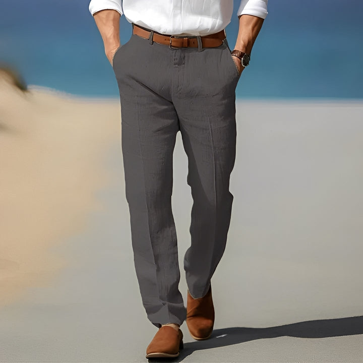 Trent - Pantaloni di lino casual ed eleganti per uomini