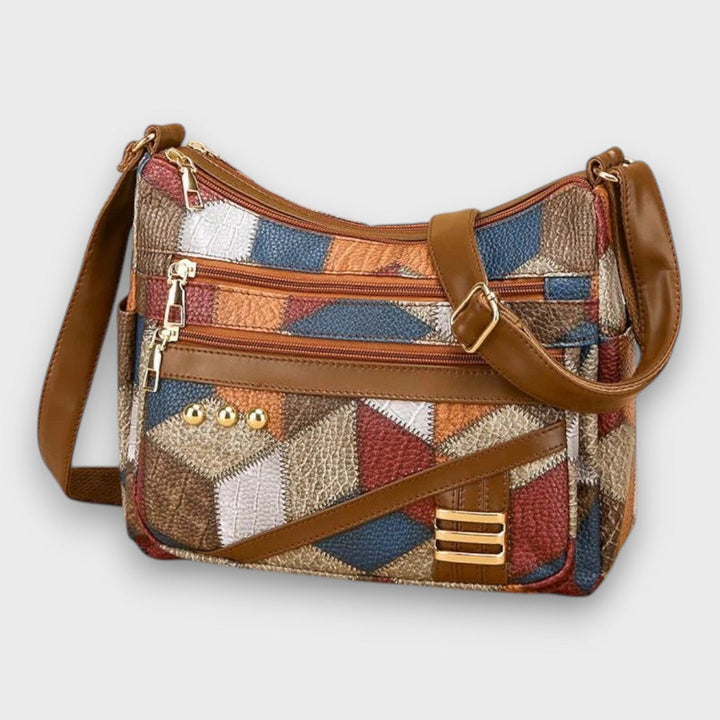 Miresta – Borsa a spalla in pelle patchwork