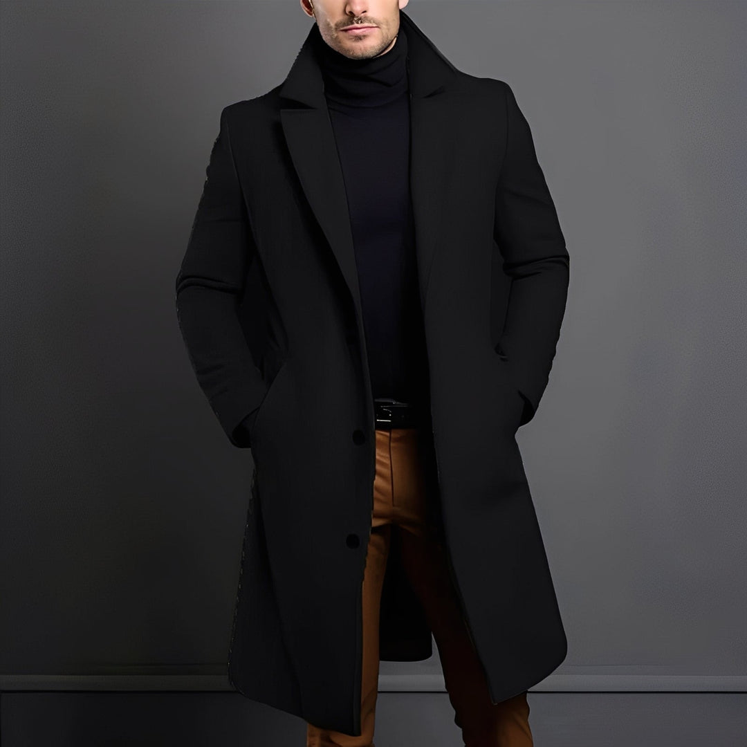 Tucker - Elegante Cappotto di Lana per Uomo