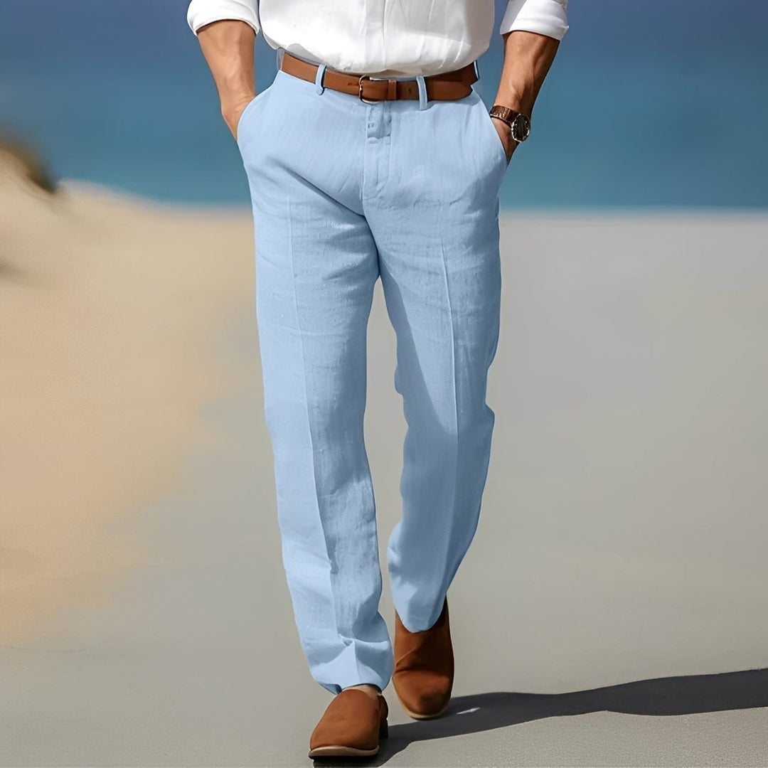 Trent - Pantaloni di lino casual ed eleganti per uomini