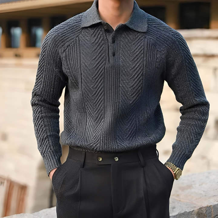 Darius – Maglione a maglia con maniche lunghe