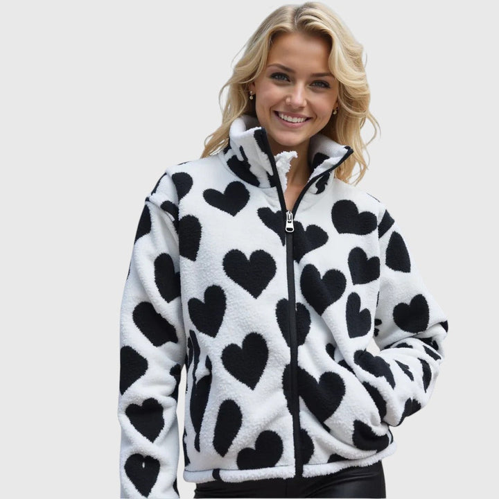 Camila | Giacca reversibile con cuori